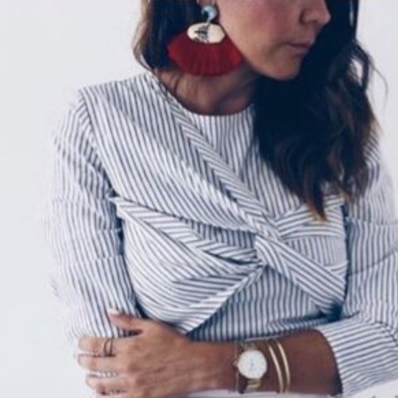 Zara pinstriped crop top - Picture 3 of 8